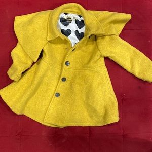 Mustard yellow Genuine Kids by Osh Kosh wool coat size 3T